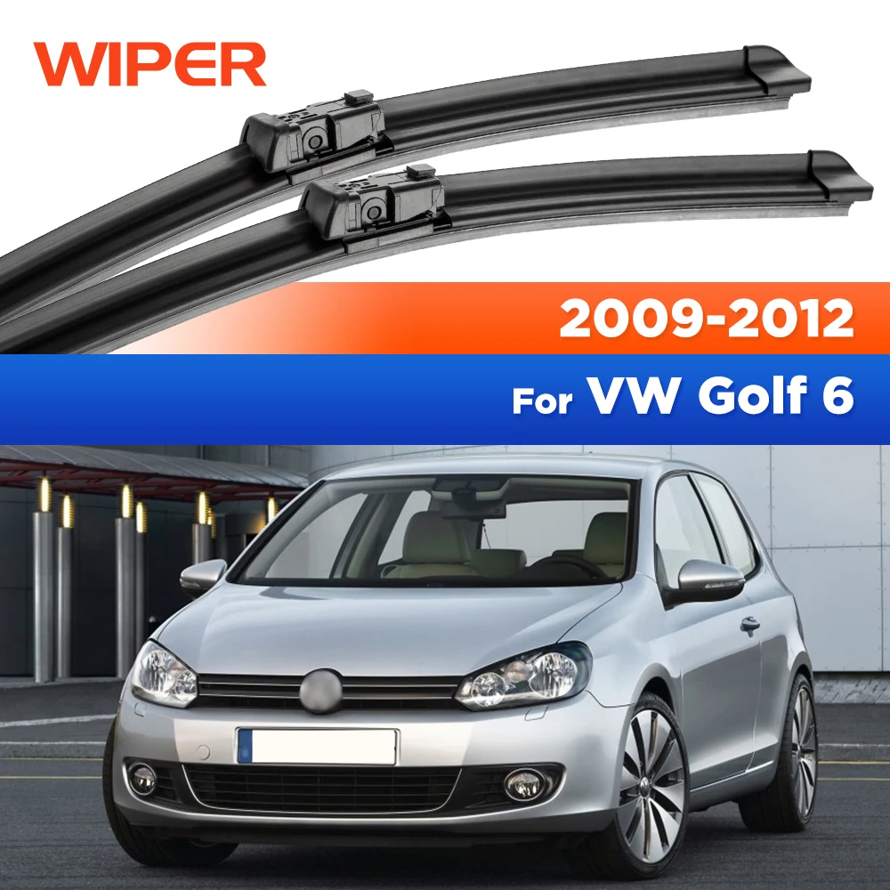 

Для VW Golf 6 2009-2012 стеклоочиститель с левым рулем, передние щетки стеклоочистителя, лобовое стекло, чистые окна, автомобильные щетки от дождя 24 "+ 19"