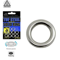 wh 2 pack 6 12mm heavy duty fishing solid ring no4 9 seamless ring stainless steel 304 polishing tackle tool kit fishing lures
