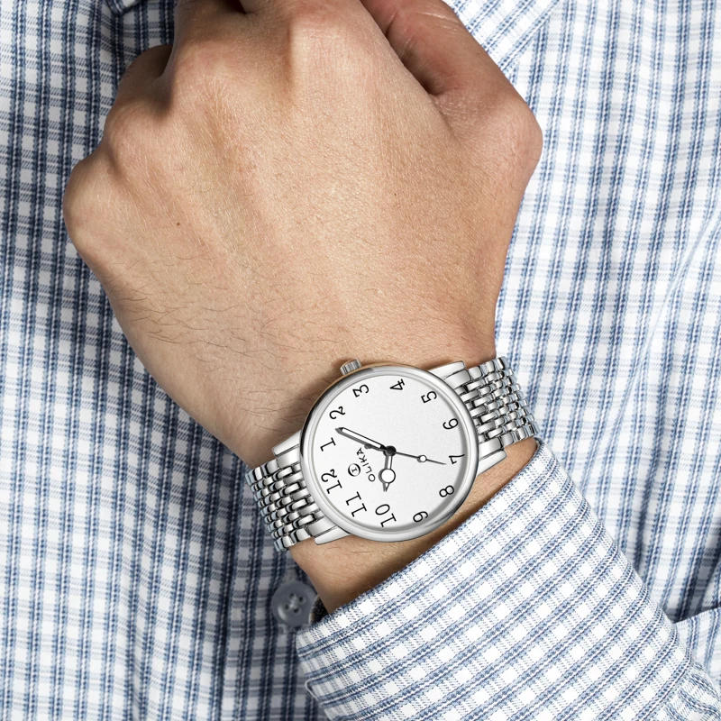 2023 OLIKA Luxury Stainless Steel Couple Watches Fashion Quartz Watch for Men and Woman Lover's Wristwatch Relogio Masculino