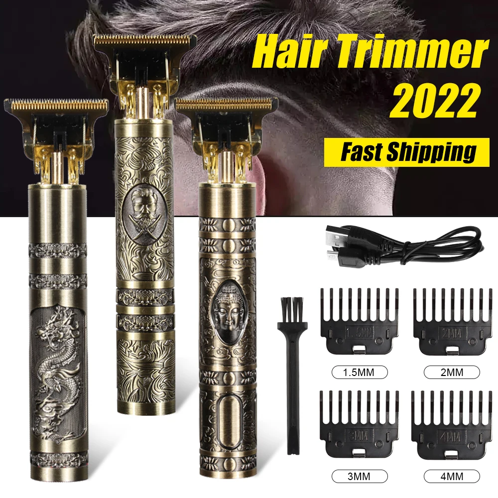 

Электрическая машинка для стрижки волос, беспроводной триммер T9, триммер для стрижки бороды, мужской перезаряжаемый семейный набор, мужское электрическое Бритье