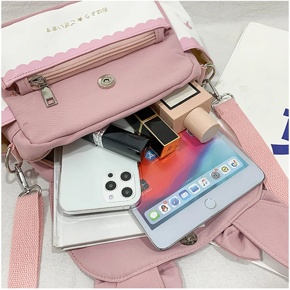 Summer Small Bag Japan Anime Cute Magic Department Sweet Star Moon Print Fashion Soft Girl Student Shoulder Bag Female Card Bag