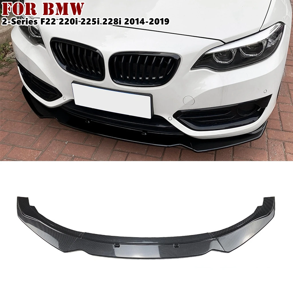

For BMW 2-Series F22 220i 225i 228i 2014-2019 Car Front Bumper Lip Body Kit Spoiler Bumper Canard Lip Splitter