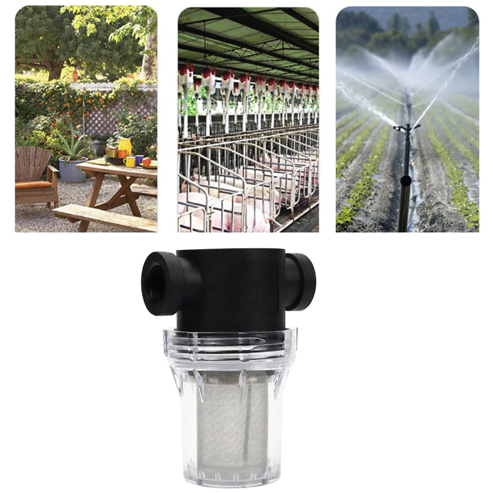 

Water Purifierfilter Pipeline Pre-filter 1/2" 3/4" 1\"Female Thread Durable For Garden Pond Water Pump Filter