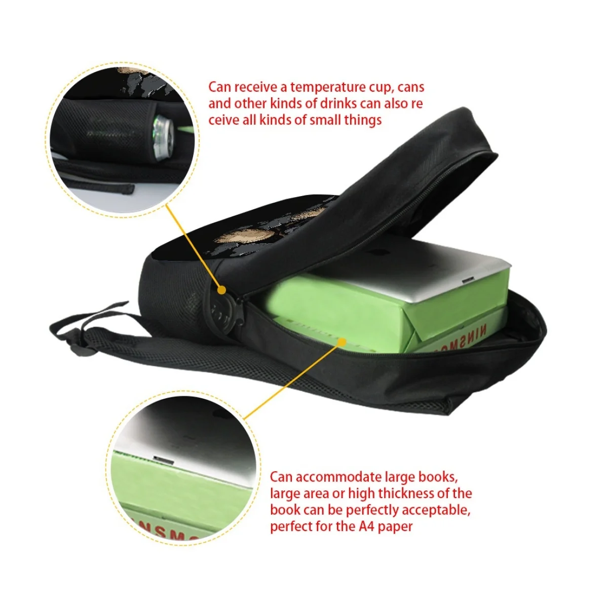 Рюкзак ELVISWORDS по индивидуальному заказу школьные сумки с милым принтом собаки для