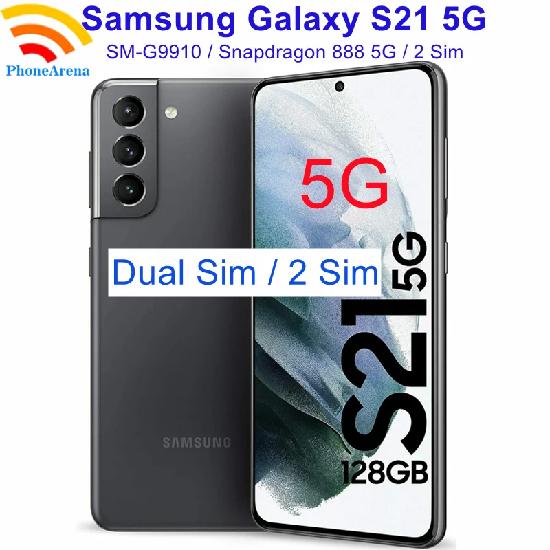 

Оригинальный разблокированный телефон Samsung Galaxy S21 5G G9910, две Sim-карты, экран 6,2 дюйма, 8 ГБ ОЗУ 128 ГБ 256 Гб ПЗУ, Snapdragon 888, восемь ядер