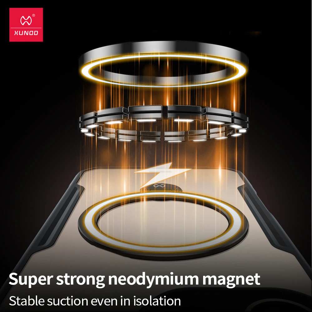 Фото Xundd для iPhone 16 15 Pro Max 16 Plus 16, чехол с магнитным держателем 360 °   Вращающаяся подушка безопасности, защита от падения, задняя крышка из ТПУ и ПК №5