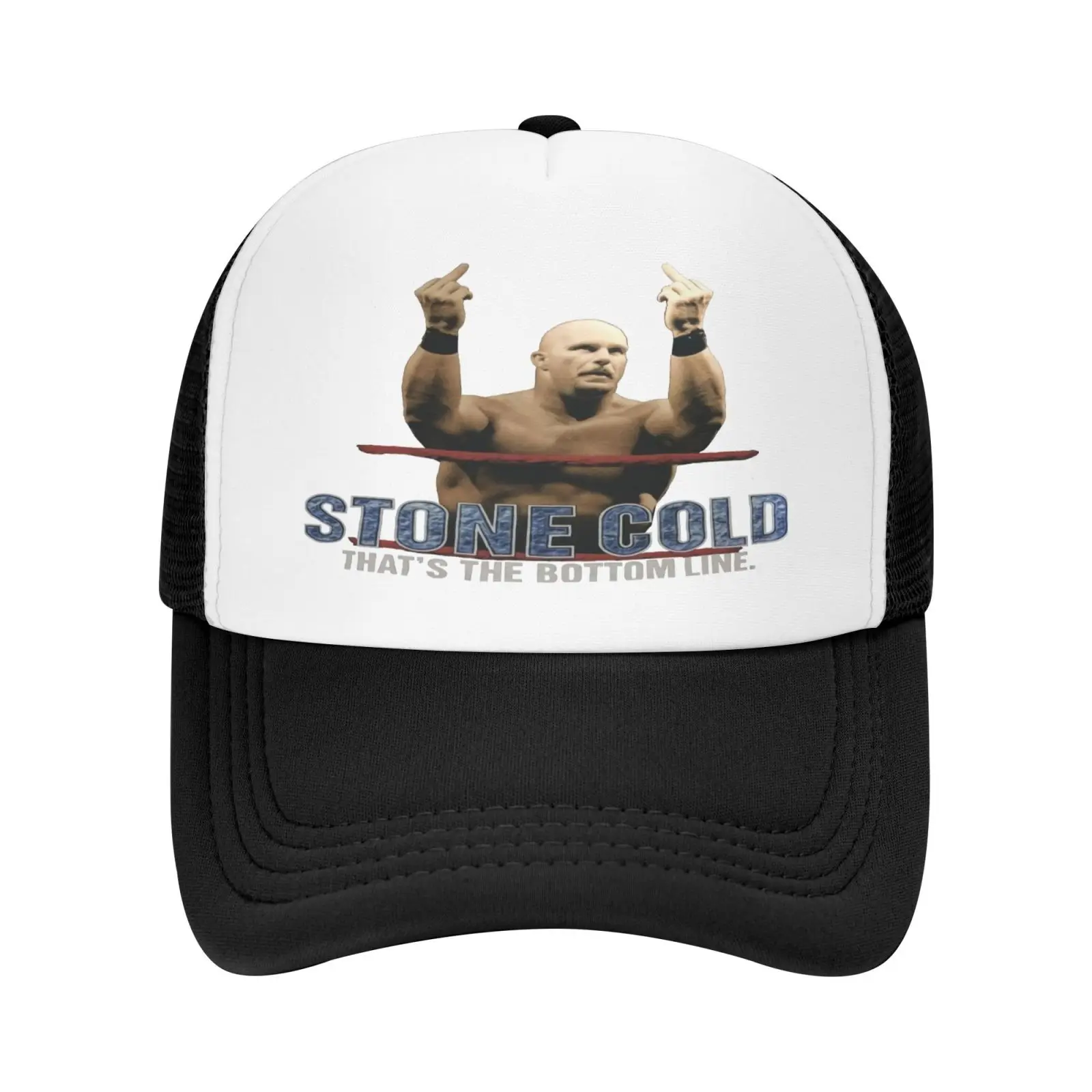 

Кепка Vtg из коллекции 1998 года с изображением холодного Стива Остина, кепка, бейсболка для мужчин, бразильский берет, Кепка-тракер, женский бе...