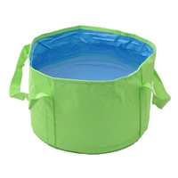 12l multifunctional collapsible portable outdoor wash basin folding bucket water storage bag for camping hiking travel fishin