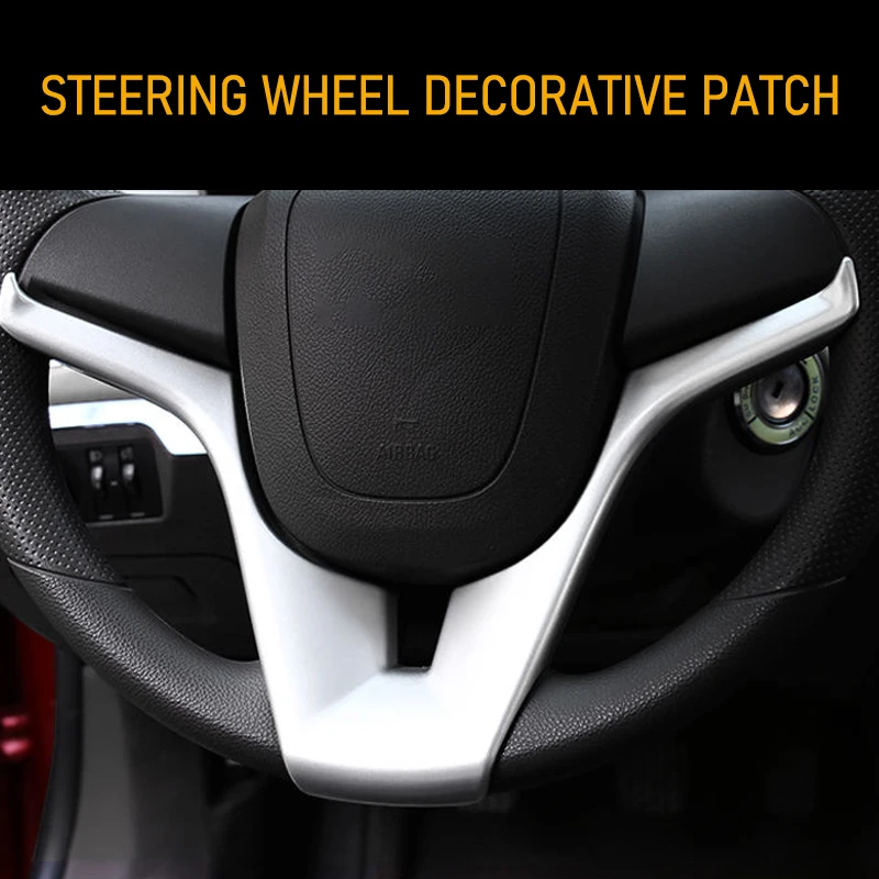 

ABS Car Steering Wheel Panel Cover Trim Moulding Sticker Decoration For Chevrolet Cruze 2009 2010 2011 2012 2013 2014 2015