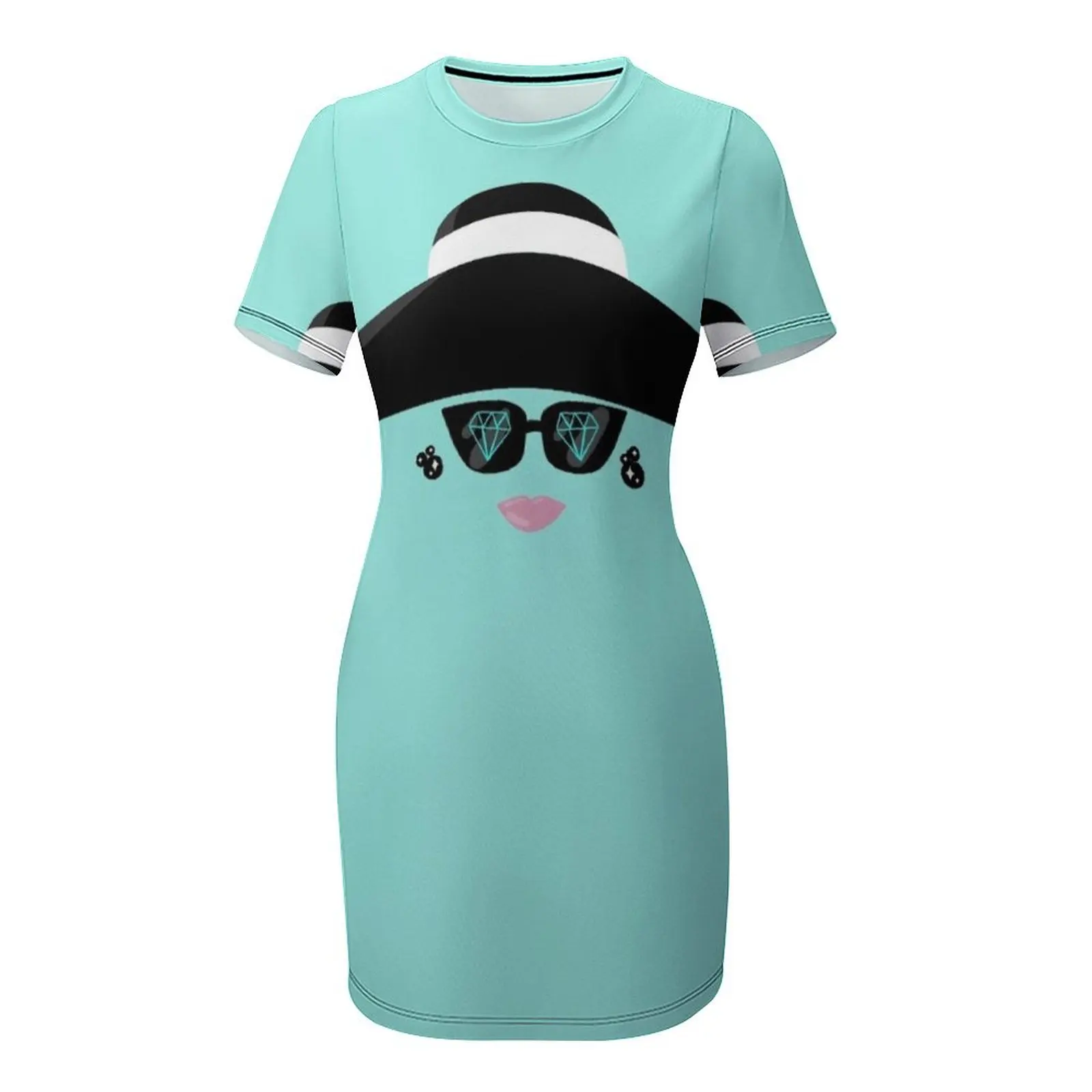 Платье Holly Golightly с большим шляпой и короткими рукавами вечерние платья платье для