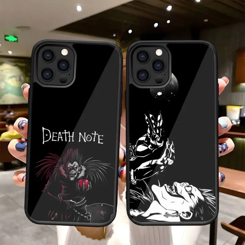 Anime Death Note Phone Case PC+TPU for Apple Iphone 12 Pro 11 13 Mini 6S 7 8 Plus X Xs Max XR Shockproof Desing Back Cover