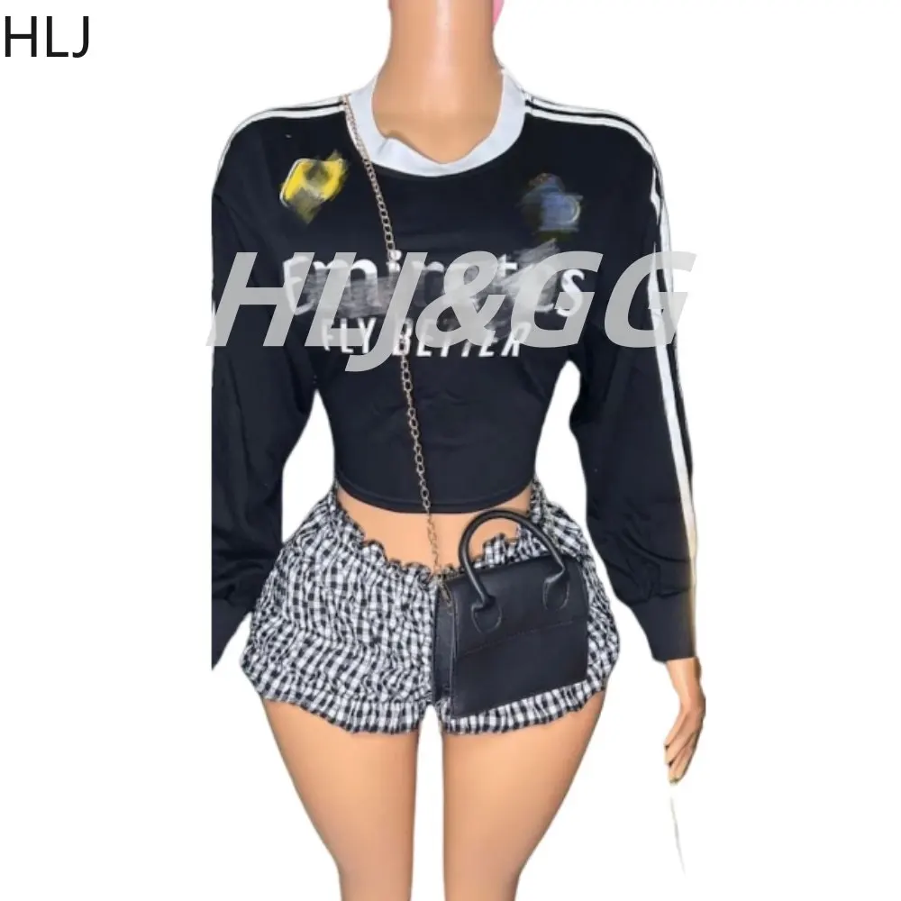 HLJ Y2K Модный пуловер с буквенным принтом в стиле ретро комплект из двух предметов