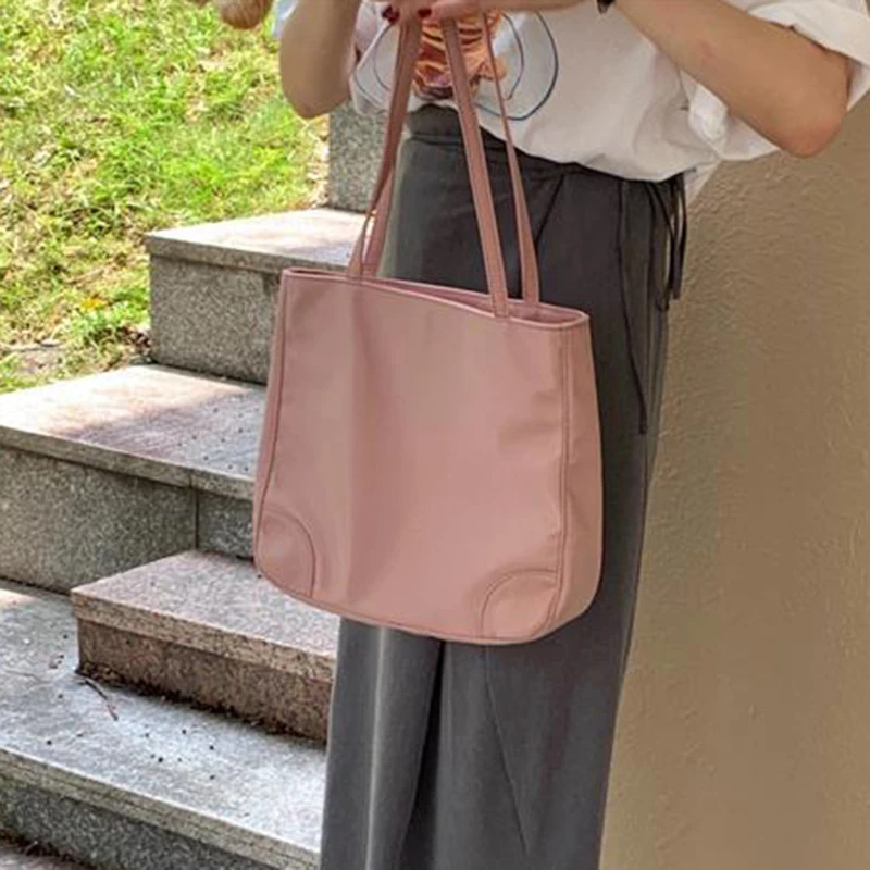 

Женская сумка-тоут, Высококачественная однотонная подходящая ко всему женская сумка на молнии, простые повседневные женские Сумки из искусственной кожи