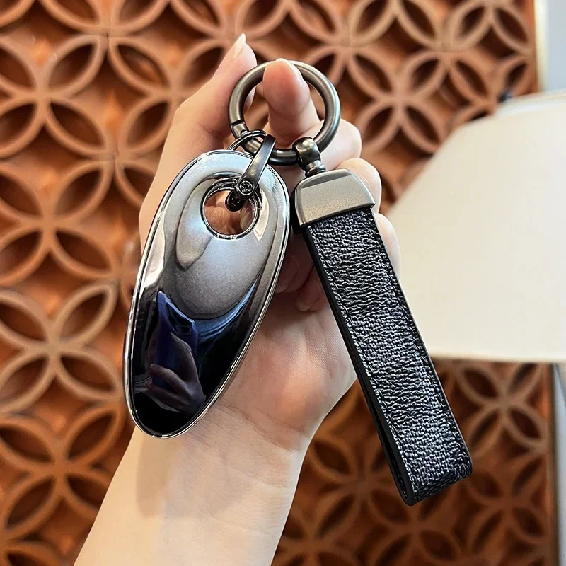 Высококачественный металлический зеркальный чехол для ключей автомобиля VOYAH FREE