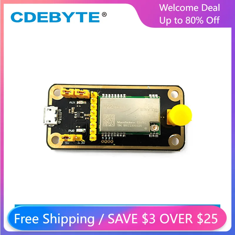 Комплекты USB тестовых плат SX1268, модуль LoRa, 433 м, дальность 5 км, зеркальные модули радиочастотного приемопередатчика 433 МГц для детской