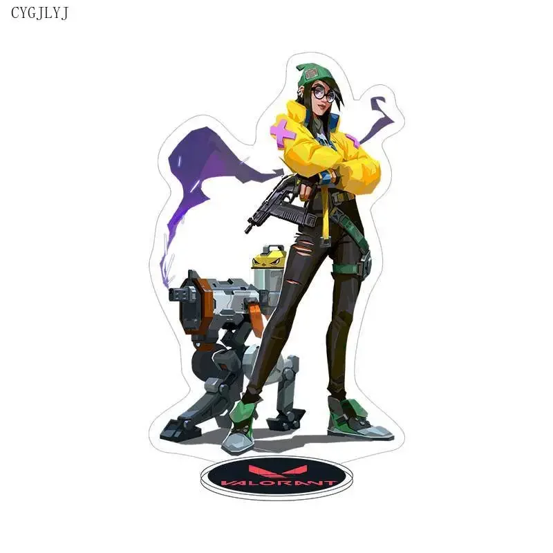 Игра Valorant Фигурка Sage Killjoy Jett Sova Cypher Косплей Акриловая подставка Модель Тарелка
