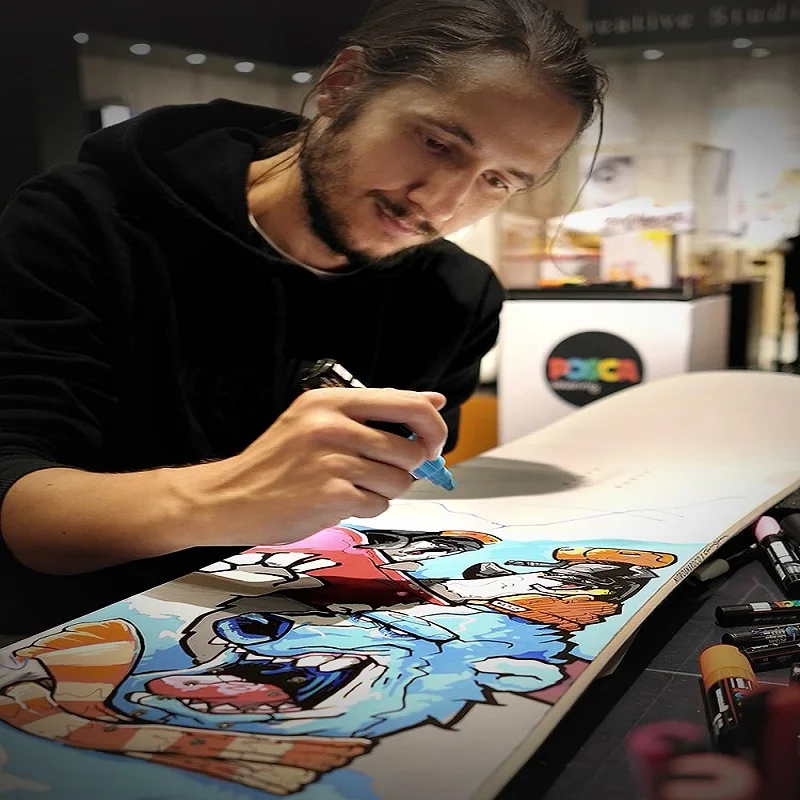 Набір фломастерів Uni Posca Paint Marker Pen Graffiti Limited Edition PC-1M/3M/5M Водонепроникний пігмент