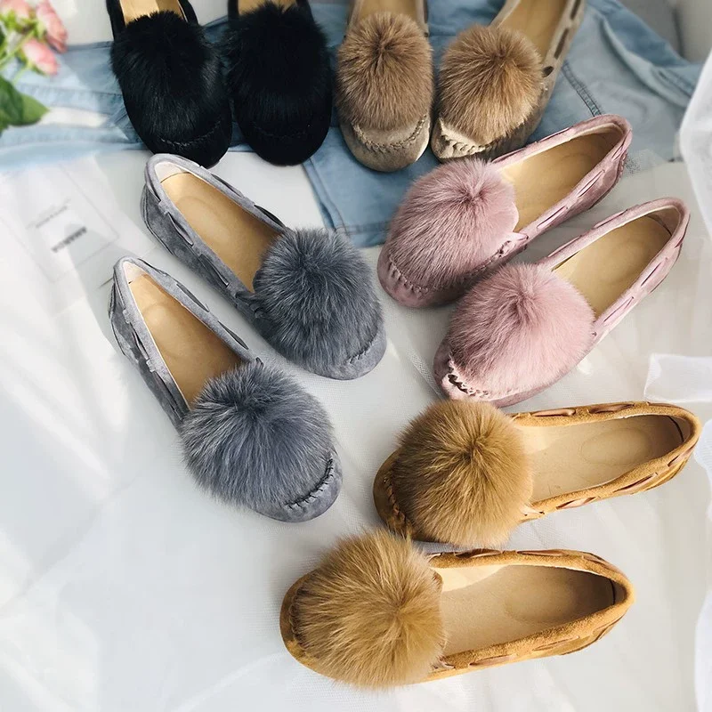 

Женские мокасины из натуральной кожи, на весну-лето-осень