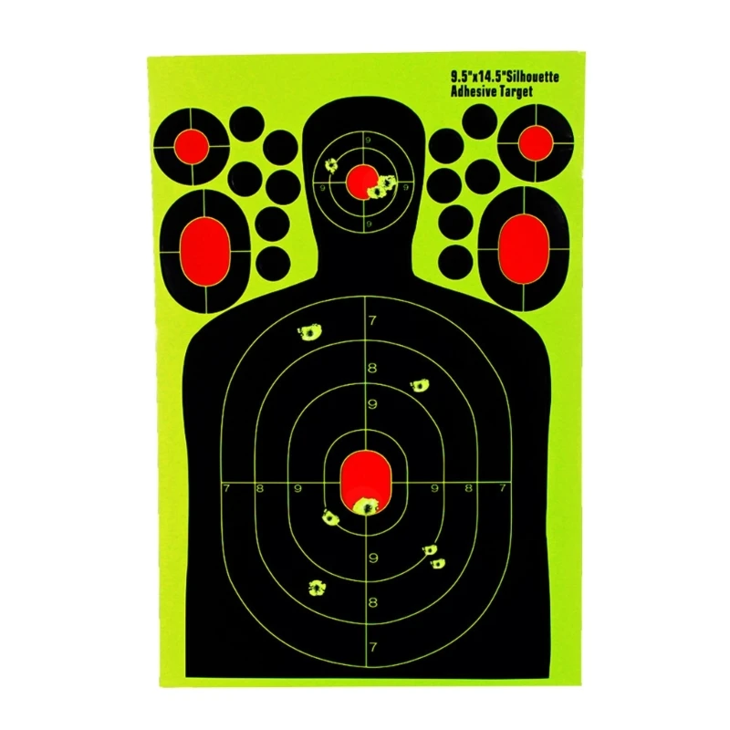 

5/10/20/30pcs Splatter Paper Targets Bright Fluorescent Target Paper Paper Target for Practice F2TC