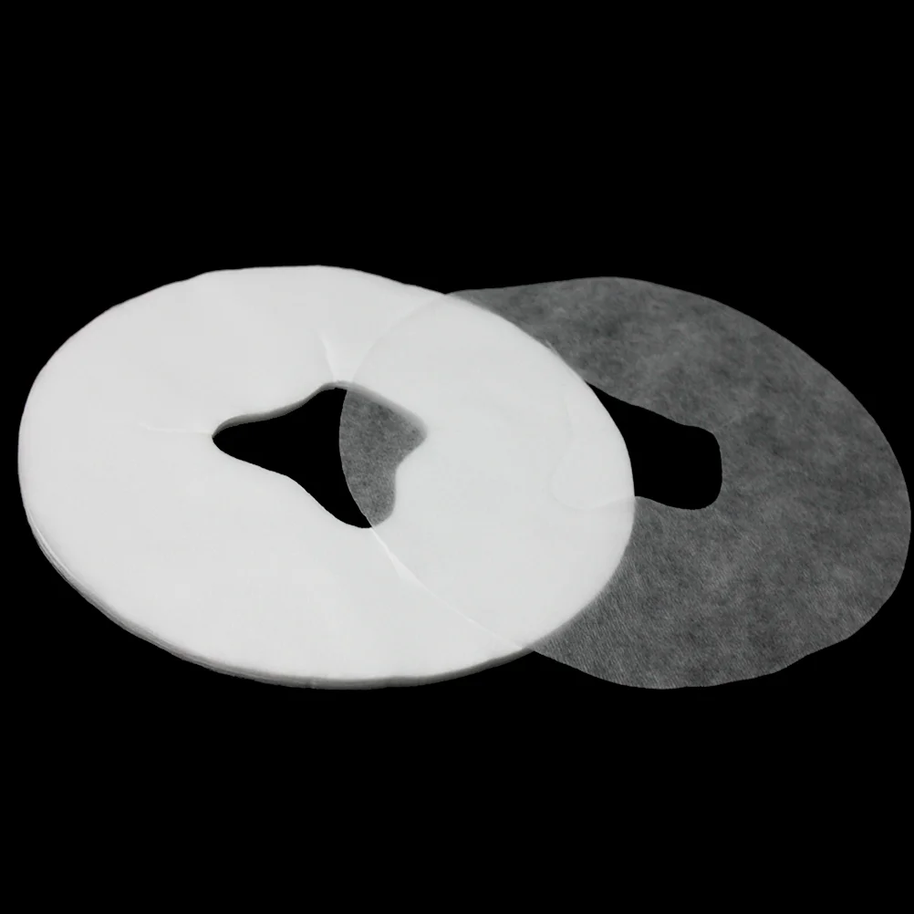 

100 PCS Face Rest Cover Non Stick Headrest Cover Table Face Covers Face Hole Covers