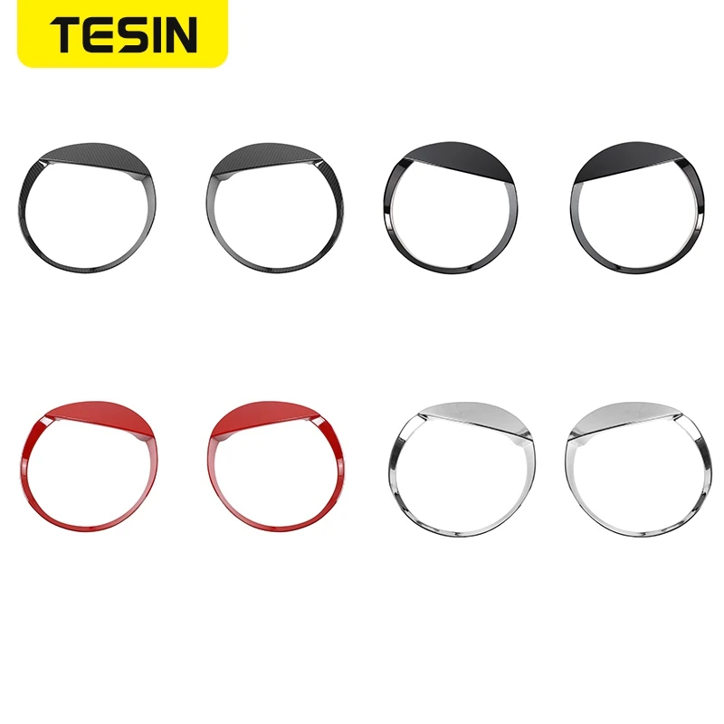 Наружная наклейка TESIN для Suzuki Jimny декоративная крышка передней фары автомобиля