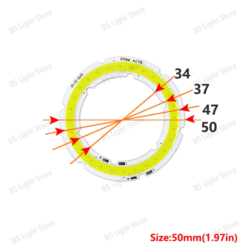 

LED кольцо Angel Eyes тёплый/холодный белый свет 2-12 Вт