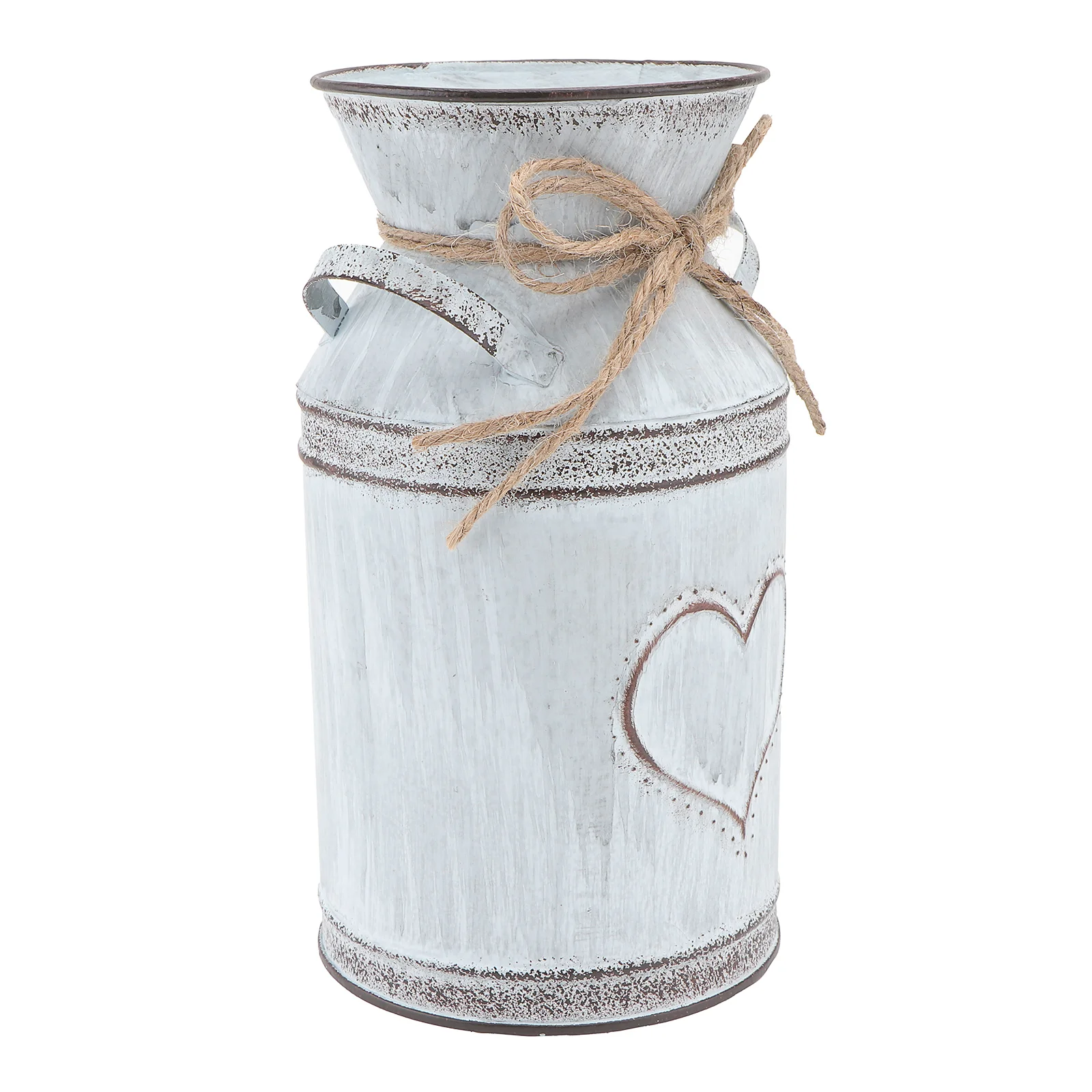 

Country Flower Pot Vintage Flower Bucket Shabby Chic Flower Vase