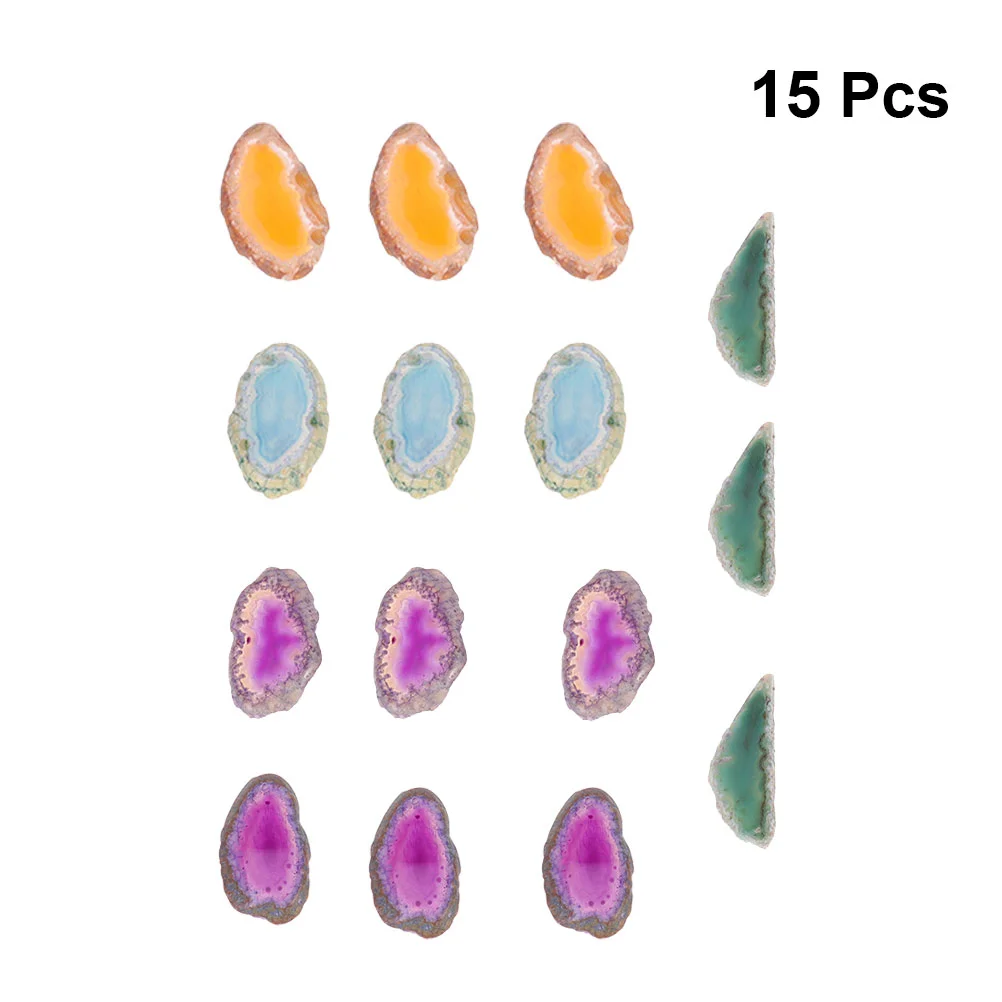 

15PCS Natural Agate Slices Purple Agate Slice Natural Agate Slices Agate Stone Slices Agate Slab Jewelry Making Supplies
