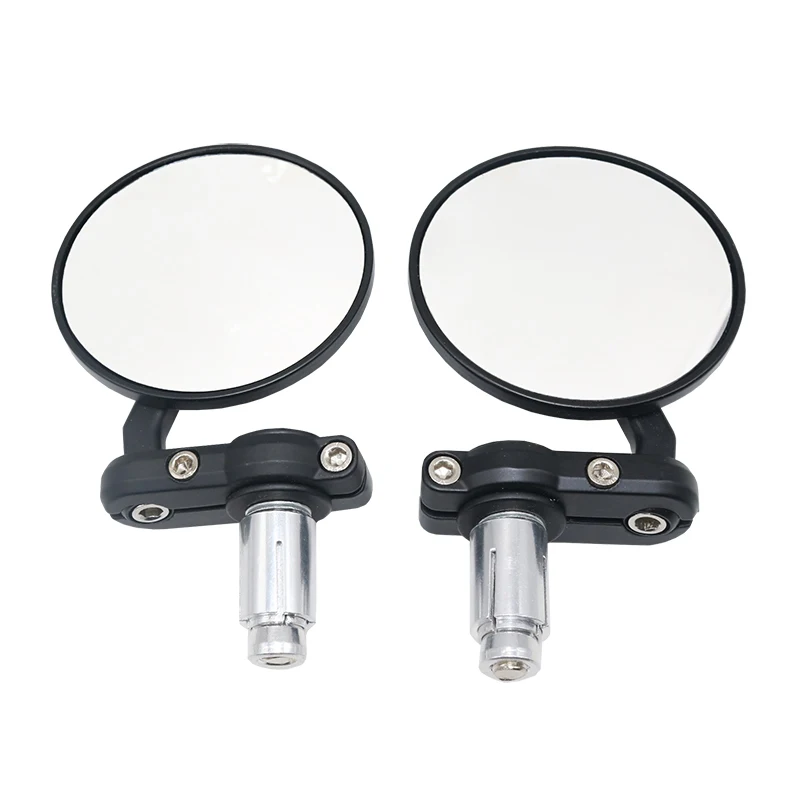 

Round Motorcycle Mirror Motorbike Handlebar End Rearview Rear View Side Convex Motorcycle Mirror for Handle Bars Fits