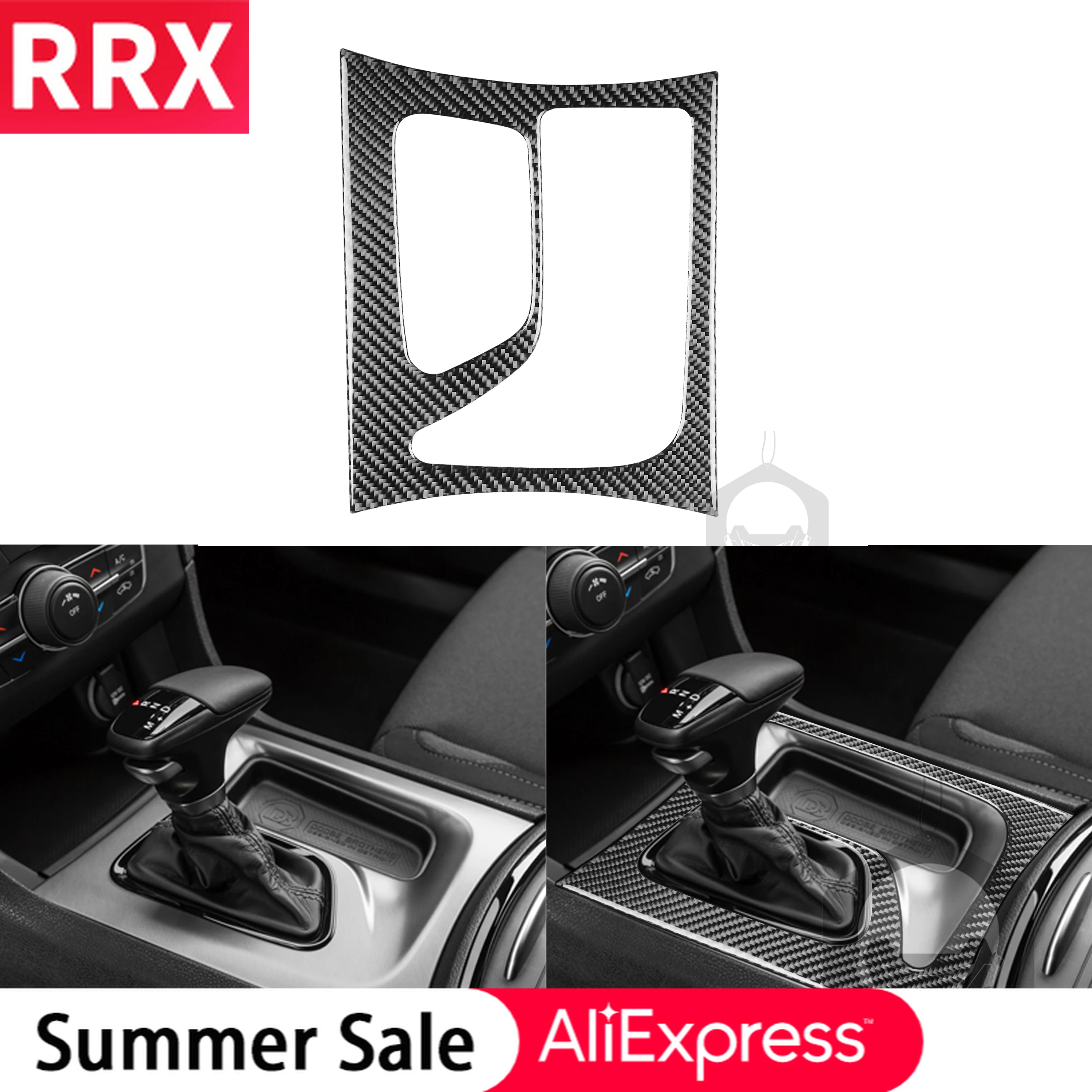 

RRX для Dodge Charger LD 2015 + настоящая коробка передач из углеродного волокна, декоративная панель переключения передач, аксессуары для салона авто...