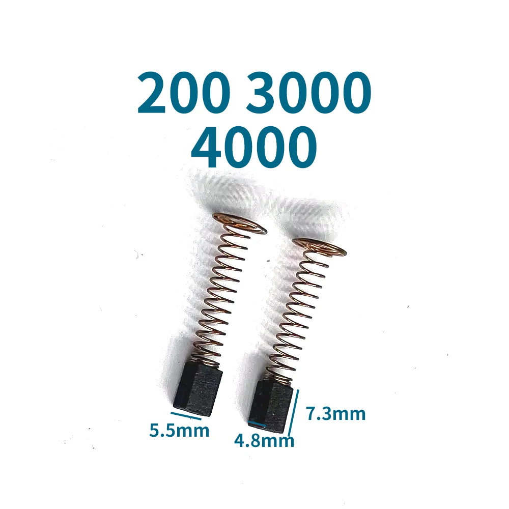 

Угольная щетка для Bosch для DREMEL 200 3000 4000, угольные щетки для резьбы по нефриту, сменные аксессуары для электроинструментов 4,8x5,5x7,3 мм