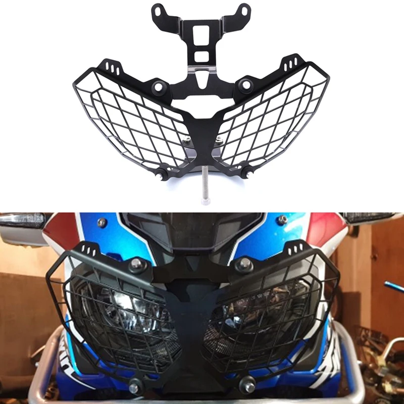 

Motorcycle Headlight Grille Guard Protector For Honda Africa Twin CRF1100L CRF 1100 2016 2017 2018 Head Light Lamp Cover