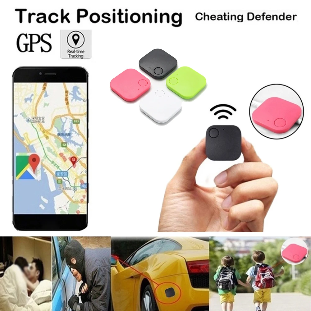 GPS Tracker Car Mini Smart Alarm Device Bluetooth GPS Locator Real Time Finder Vehicles Kids Pets Dogs Wallet Anti-lost Device