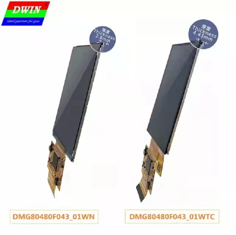 ЖК-модуль DWIN 4 3 дюйма 480*800 COF UART IPS-TFT-Интеллектуальный ЖК-экран толщина 45-5 10
