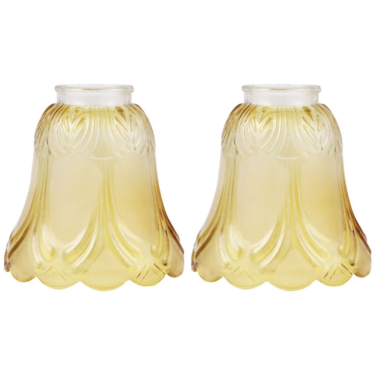 

Lamp Shade Glass Replacement Shades Coverceiling Floor Household Pendantfan Parts Gold Lampshade Flower Lighting Transparent