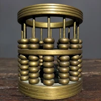 4 tibetan temple collection old bronze abacus pen holder prudent gather fortune study ornament town house exorcism