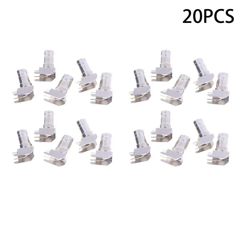 

Nickel Plated Brass RF Coaxial Adapters 50 Ohm Q9 BNC Female Right Angle 90 Degree
