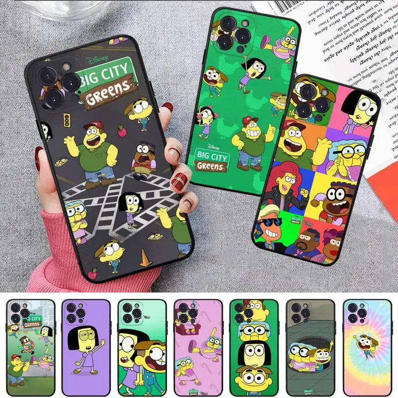 

Disney Big City Greens Phone Case For iPhone 8 7 6 6S Plus X SE 2020 XR XS 14 11 12 13 Mini Pro Max Mobile Case