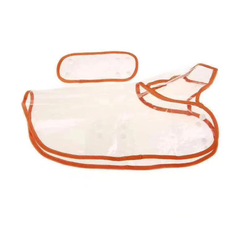 Прозрачный дождевик для собак и щенков, непромокаемая куртка с капюшоном для домашних животных, одежда из мягкого ПВХ, плащ для маленьких собак, дождевик для щенков, пончо (art.: 3920ce260753a) - 3920ce260753a