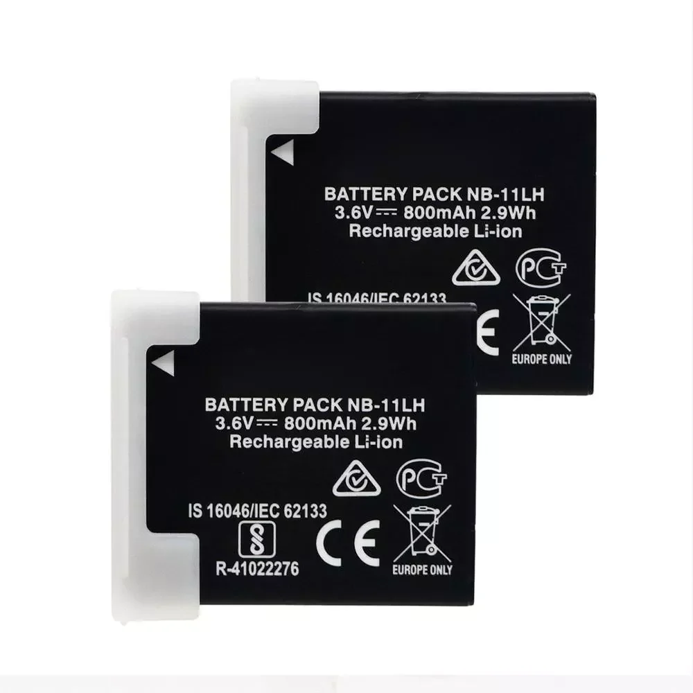 

NEW2023 2pcs Original 800mAh NB-11LH NB-11L Battery Camera For Canon PowerShot A3400 A3500 A4000 SX430 SX420 IXUS 285HS IXUS 245