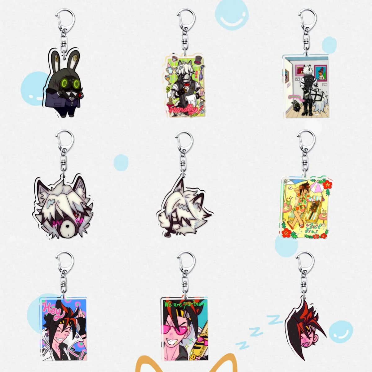 Новая популярная игра Zenless Zone Zero Nicole Demara Билли малыш фон ликаон Брелоки Подвеска