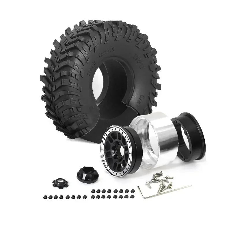 Фото Комплект колес и шин Beadlock 1.9 для радиоуправляемых краулеров масштаба 1/10 Axial SCX10, SCX10 II, III, 90047, D90, TF2, CC01, TRX4, TRX (4 шт.) №3