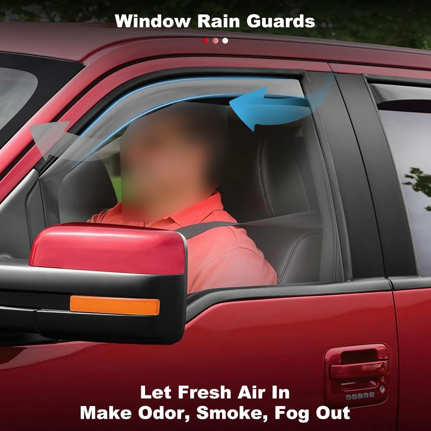 Фото Ветровики In Channel Rain Guards Premium для окон, дефлекторы для VOLKSWAGEN VW CADDY 3-го поколения 2004-2020, внутренние вентиляционные козырьки №5