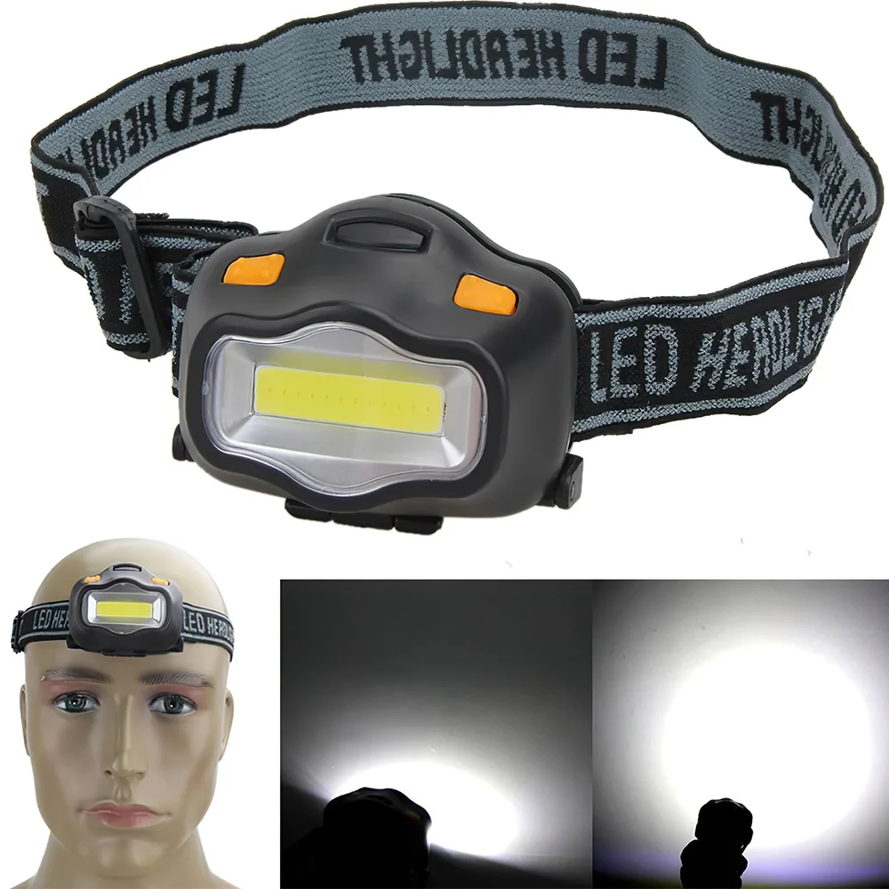 

Portable Mini Powerful LED Headlamp COB Bright headlights Night Fishing Light Waterproof Outdoor Camping Riding Work Flashlight