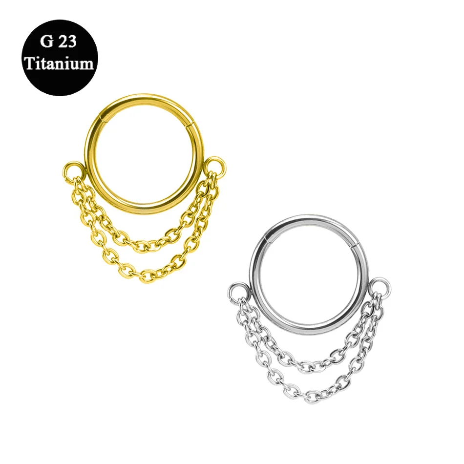 

G23 Nose Piercing Ring Nase Cuff Septum Piercing Ring Titanium Steel Nariz Piercing Ear Cartilage Tragus Goth Piercing Nez Real