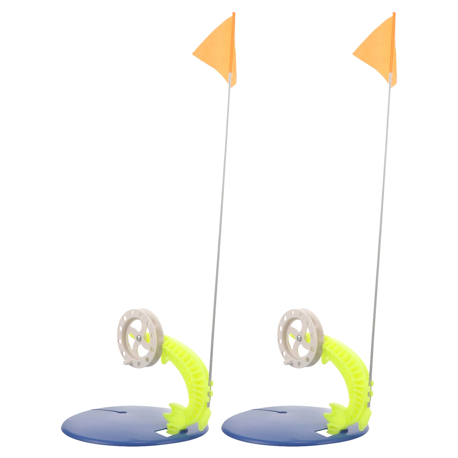 2 шт. аксессуары для зимней рыбалки с ледяным флагом портативные пластиковые