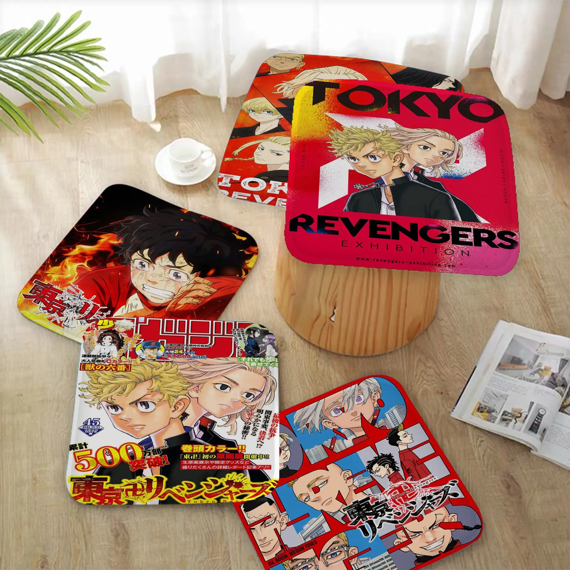 

Classic Anime Tokyo Revengers Simplicity Multi-Color Seat Cushion Office Dining Stool Pad Sponge Sofa Mat Non-Slip Cushion Pads