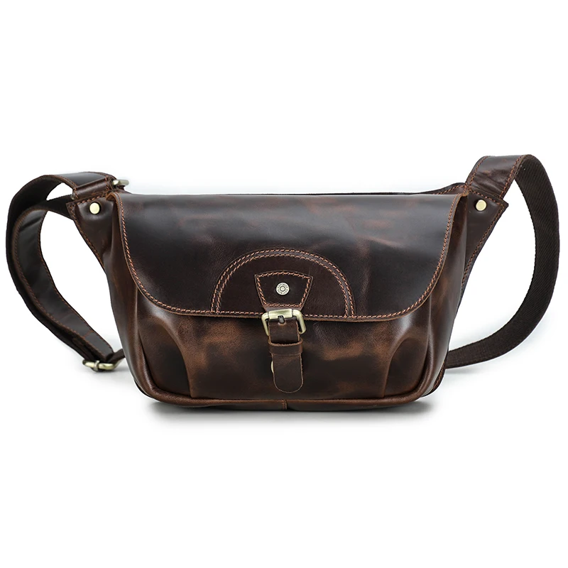 

Contact'S Women Shoulder Bags Retro Casual CrossBag Brown Outdoor Hold Makeup Set Lady RFID Blocking Oil Leather Phone Bag