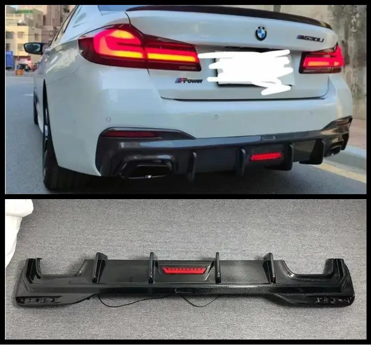 

Real Carbon Fiber Rear Bumper Side Spoilers Lip Trunk Diffuser For BMW F90 M5 2021 2022 2023