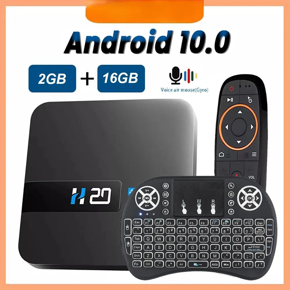 

H20 Smart Android TV Box Android 10.0 2GB 16GB 4K HD Voice Assistant TV Box Android 3D Play Store Free Shipping TV Box Recommend
